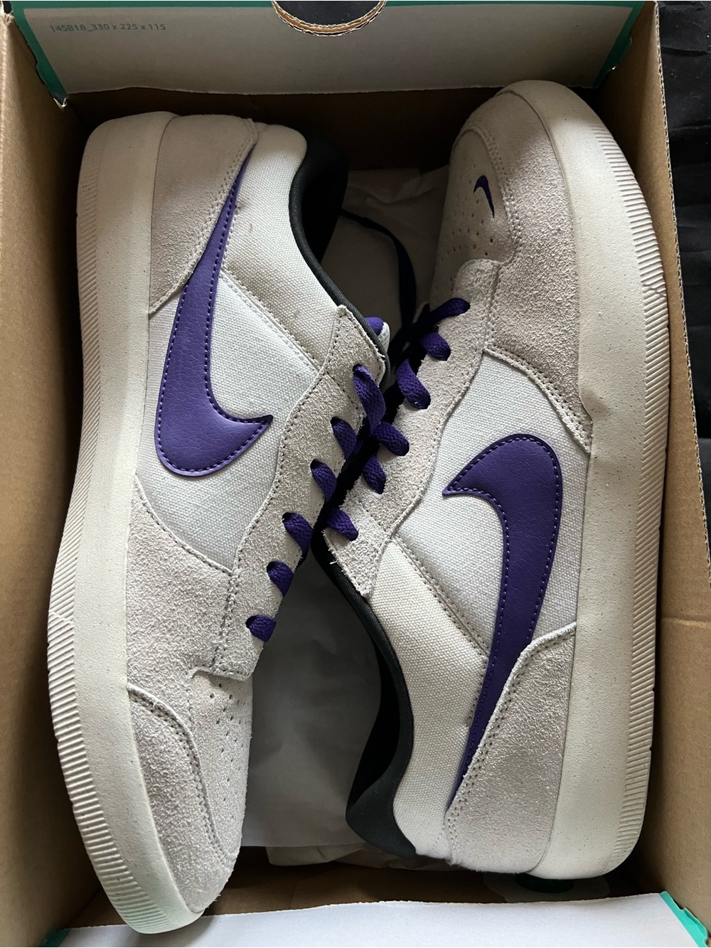 Nike SB Phantom Court Purple Men’s Sneakers - Purple Swoosh Size 13